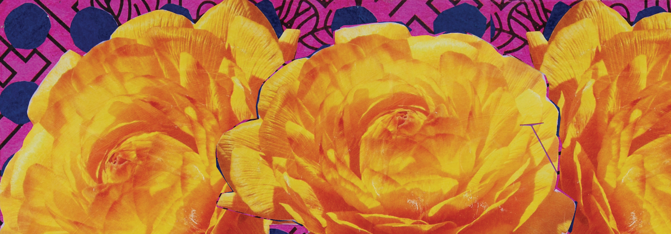 Collage flowers by participant Esmerelda, 2014