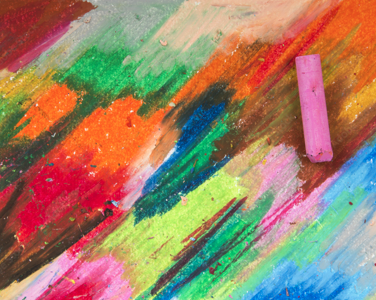 photo of chalk/crayon