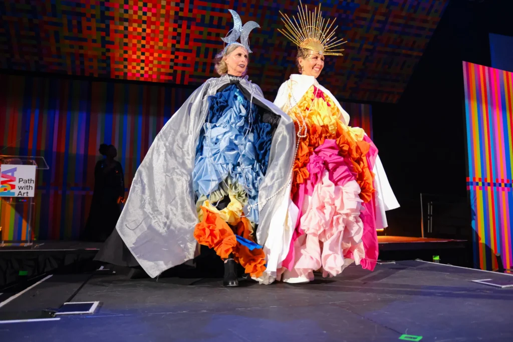 Image of models in costume at the Art for All Ball, 2025.