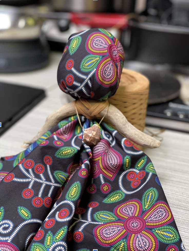 Picture of hand made doll.