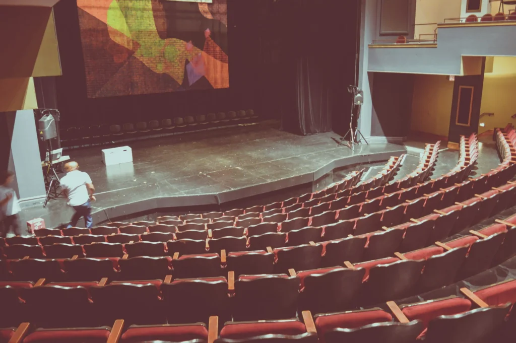 Image of an empty theater.