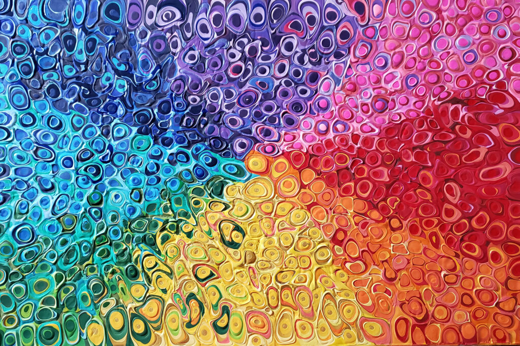Rainbow Cells by Participant Artist Chris Wisdom