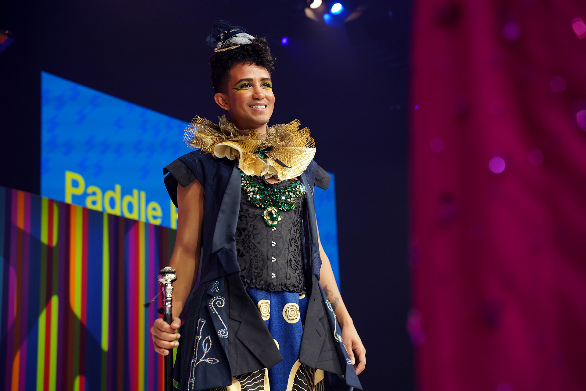 Anthony White, one of the found fashion models at the 2025 Art for All Ball.