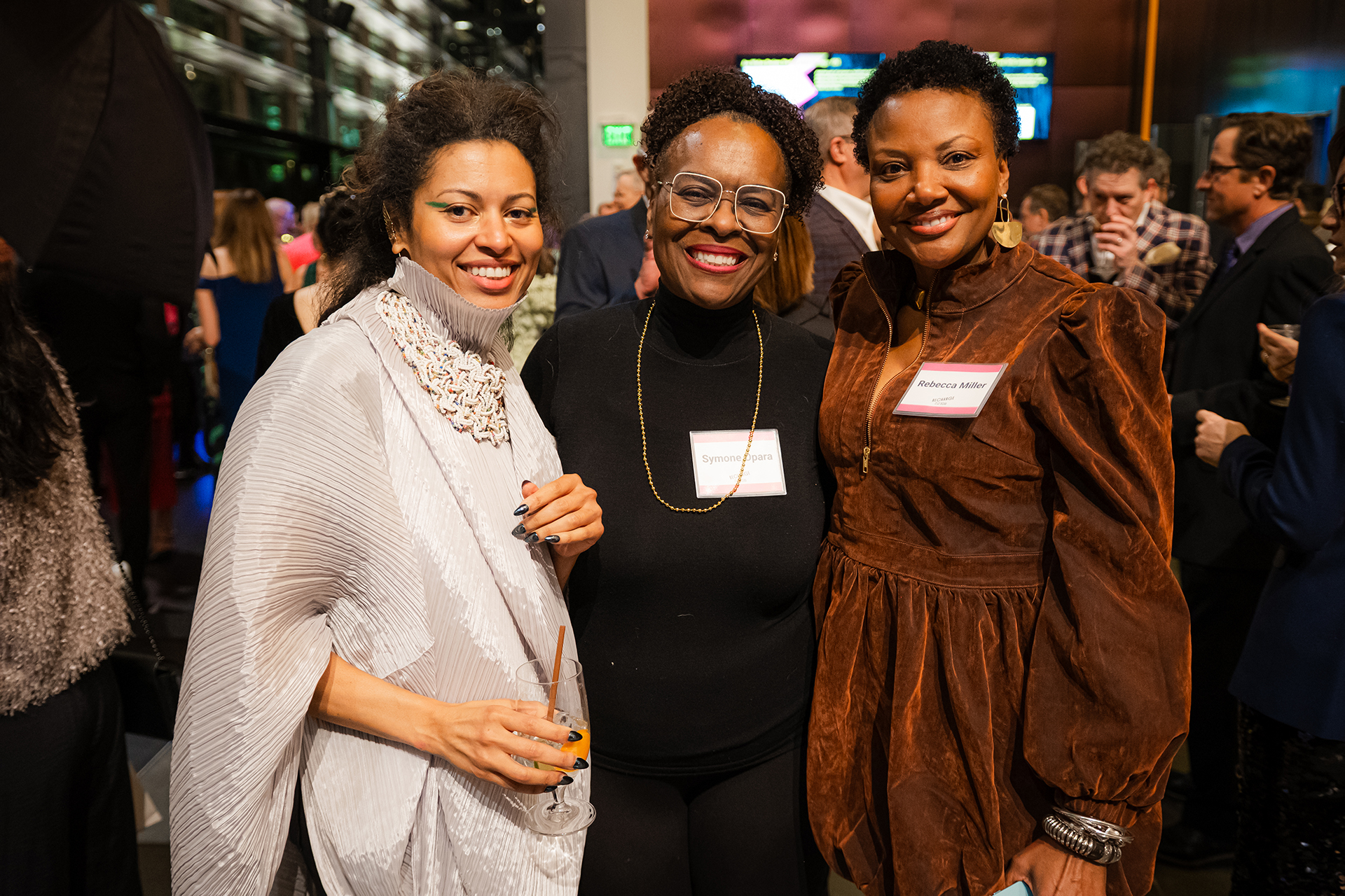Model Aina Abiodun and guests shine at the 2025 Art for All Ball.