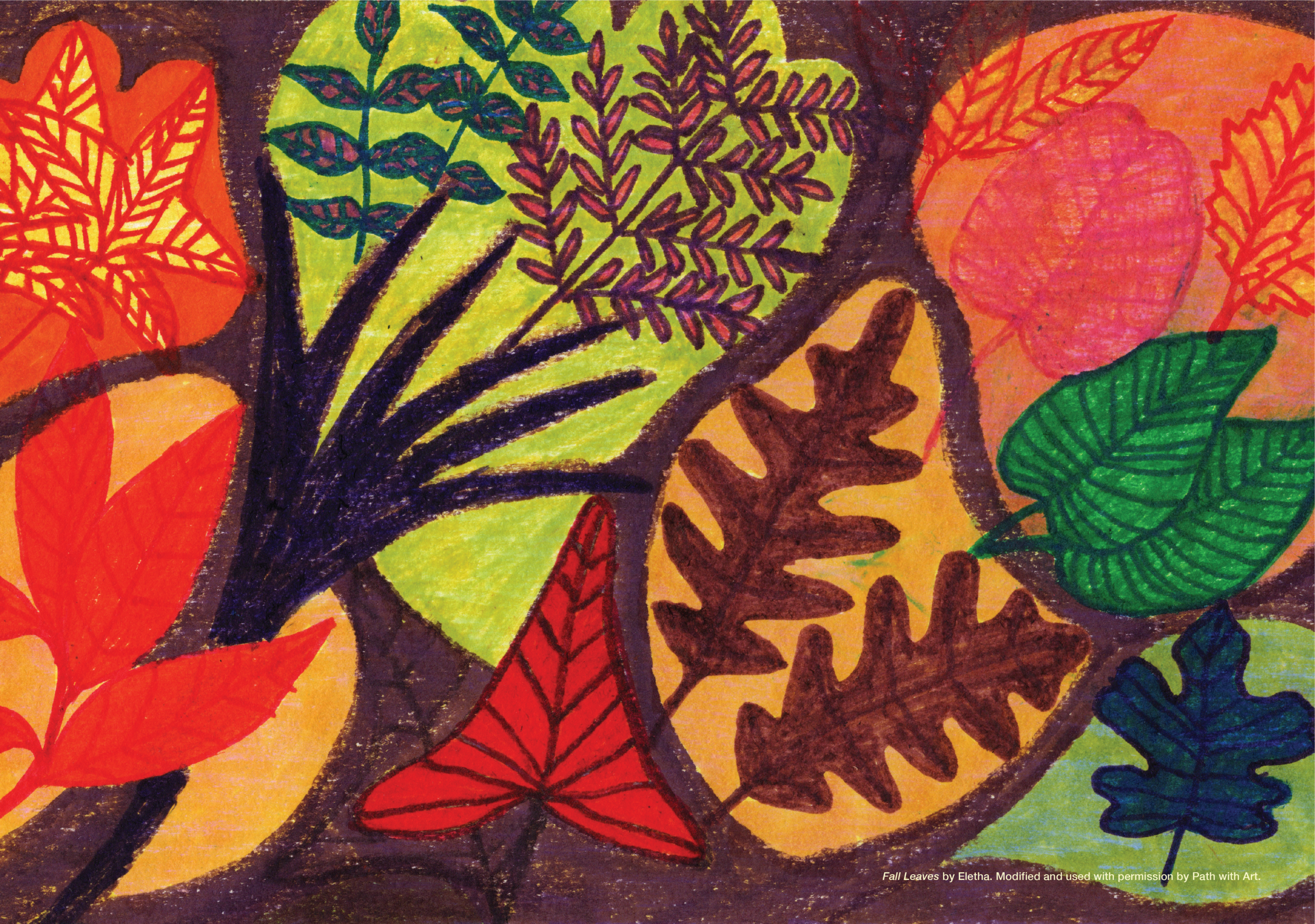 Fall Leaves by Eletha. Modified and used with permission by Path with Art.